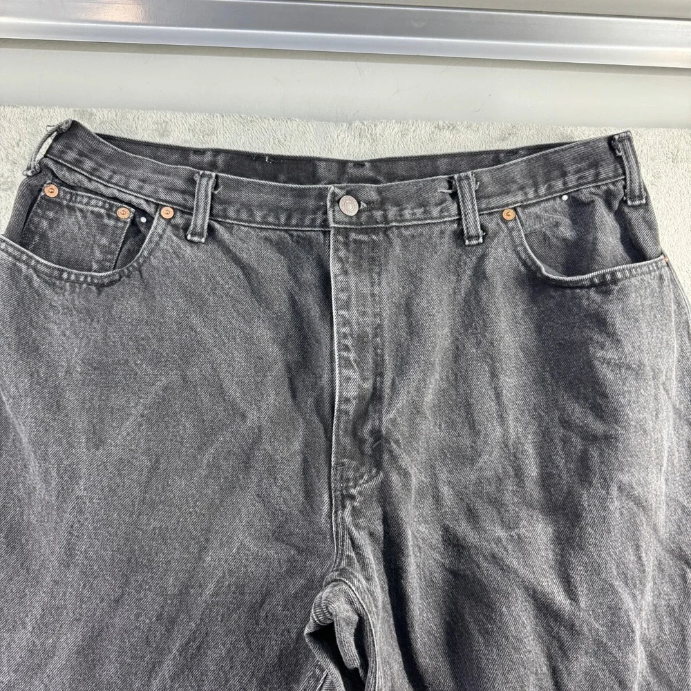Vintage Premium Blue Label Jeans Mens 40x30 Black Relaxed Tapered Made in USA